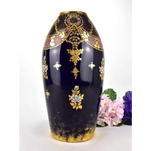 Large Limoges Porcelain Vase.
