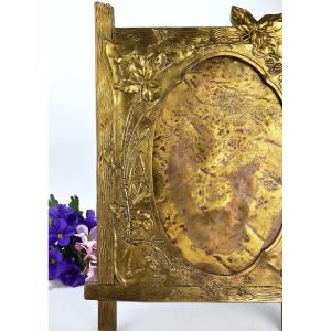 Large Bronze Photo Frame. Victor Ringel
