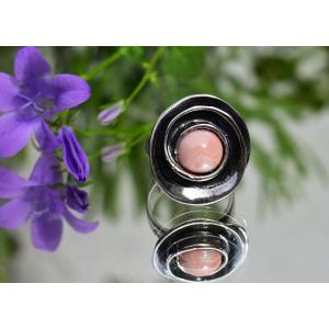 Coral And Silver Ring