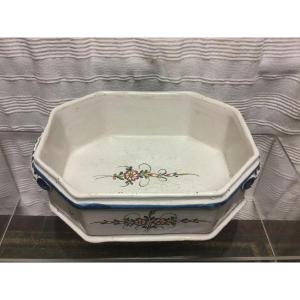 Earthenware Basin From La Rochelle, 18th Century