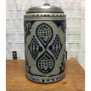 Stoneware Mug, 19th Century.
