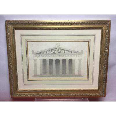 Drawing, Architecture Project, 19th Century.