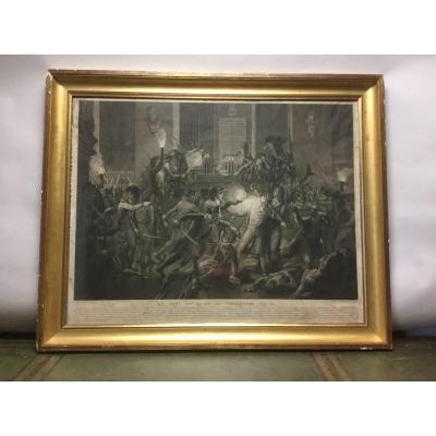 La Nuit Du 9 Au 10 Thermidor An Ii, Gravure, 18-19ème Siècle.