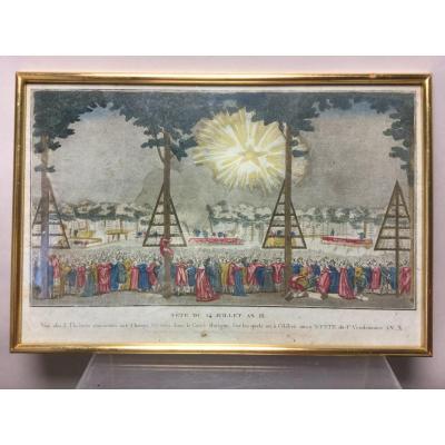 Feast Of July 14, Year Ix, Engraving, Consulate Period.