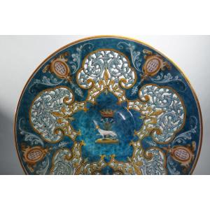 Blois Faience Wall Medallion – Large Dish (44 Cm) - Gaston Bruneau