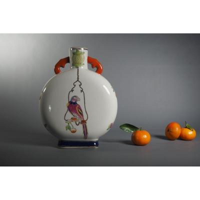  East India Company Parrot Vase