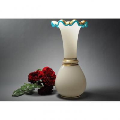  Charles X Opaline Glass Vase