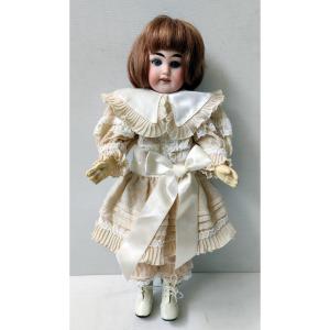 Porcelain Head Doll Brand Jh Natural Hair Height 40 Cm 1910