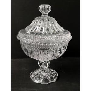 Glass Candy Dish Renaissance Model Portieux Glassware Art Deco