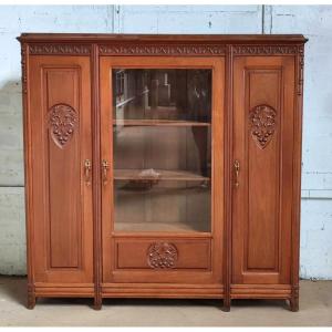 Camille Gauthier Library Art Nouveau Sculpture Plane Leaf Decor