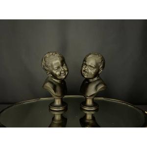 Pair Of Busts Of Children