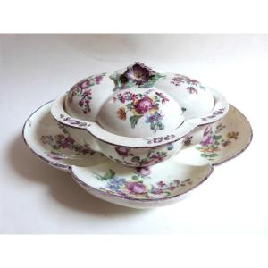Sugar Bowl In Soft Porcelain From Mennecy 18th Century Duchy Of Villeroy 