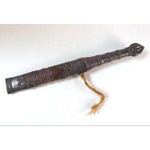 Dha Dagger Knife In Solid Silver Steel Blade Southeast Asia Burma 
