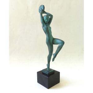 Raymonde Guerbe - Max Le Verrier Art Deco Sculpture Esmeralda 