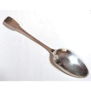 Large Solid Silver Spoon Spain Late 18th Early 19th Century
