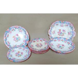 Minton For Bordier Geneva English Porcelain Dessert Service 