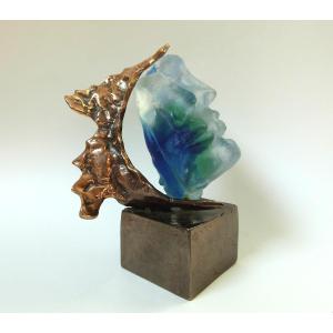 Yves Lohé Bronze Sculpture