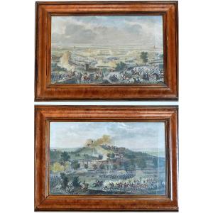 Carl Vernet Hand-colored Engravings Of Napoleonic Battles