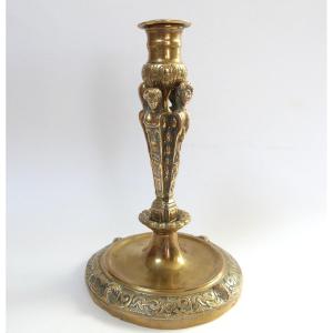 Louis XIV Period Bronze Torch/candle