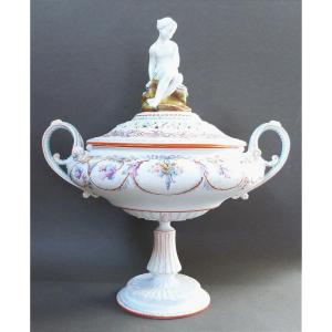 Henri Ardant Psyche Bowl In Limoges Porcelain Biscuit 