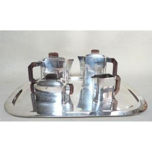 Ercuis Art Deco Silver-plated Tea And Coffee Service 