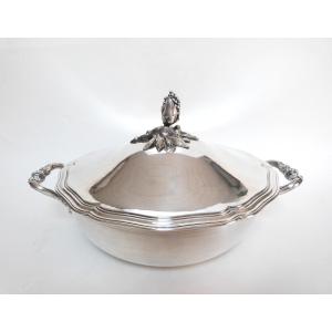 Christofle Silver-plated Vegetable Dish, Late 19th Century 
