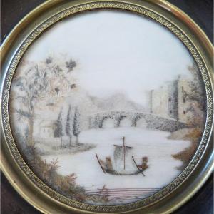 Miniature 19th-century Landscape