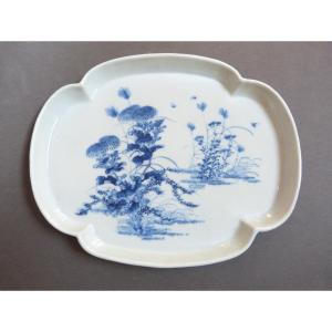 Seto Porcelain Tray Japan Late 19th Century Meiji Period