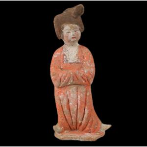 Tang Dynasty Court Lady Statuette – Certificate Of Authenticity And Qed Test