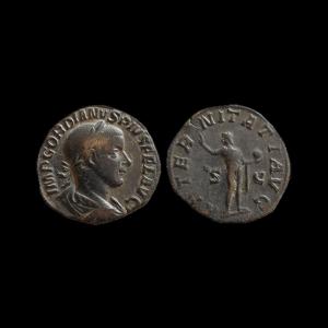 Gordian III Sestertius “aeternitati Avg” — Certificate Of Authenticity