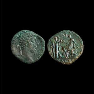 Commodus — Sestertius “salvs” — Certificate Of Authenticity