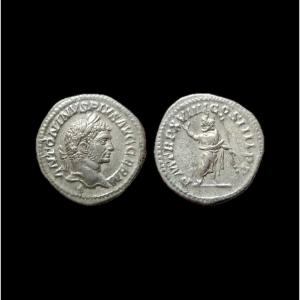 Caracalla — Silver Denarius With Serapis — Certificate Of Authenticity
