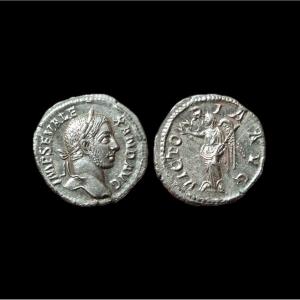 Severus Alexander “victoria Avg” Denarius — Certificate Of Authenticity
