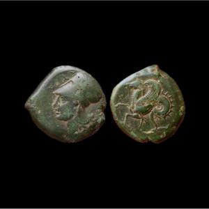 Syracuse “athena & Hippocamp” Litra — With Certificate Of Authenticity