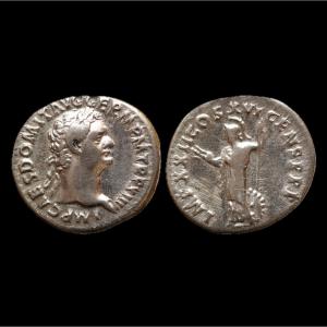 Domitian Denarius “minerva With Thunderbolt” — Certificate Of Authenticity