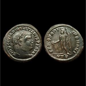 Diocletian Follis “genio Popvli Romani” — Certificate Of Authenticity