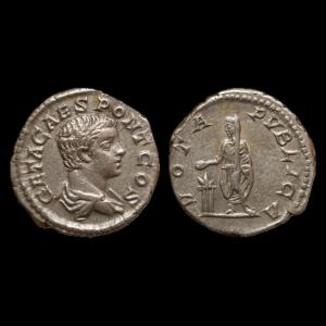 Geta As Caesar — Denarius Vota Pvblica, Ric Iv.1 38b — Certificate Of Authenticity