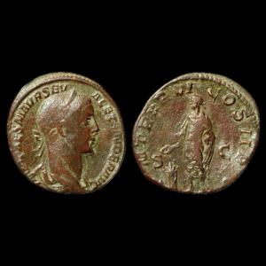 Severus Alexander Ric 468 Var., Faulty Legend — Certificate Of Authenticity