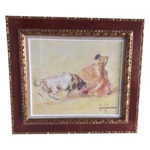 Paire de Tableaux,  Scènes De Tauromachie - Jose Gonzales De La Pena