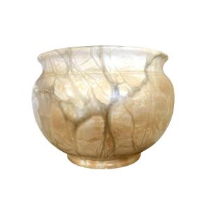 Large Marble Turtle Cachepot, Late 19th Century