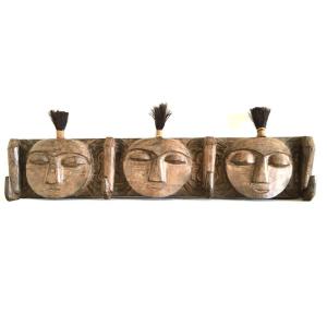 Wooden Clothes Rack, African Work, 20th C.