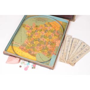 Antique Board Game, Le Billard Géographique, Circa 1900