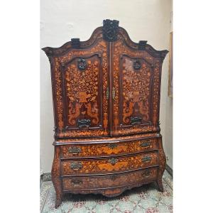 Dutch Marquetry Sideboard 