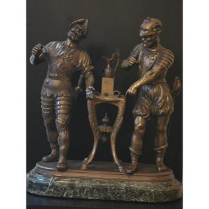 Bronze Sculpture With Brown Patina