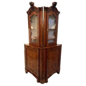  Beautiful Pair Of Dutch Corner Cabinets Circa 1750