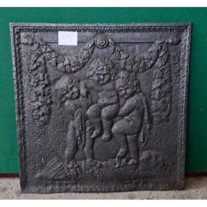 Fireplace Plate "representing The Young Bacchus"