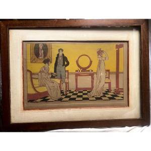 Etching In Color At The Location: "la Toilette", 1906, Bernard Boutet De Monvel, (1884-1949)