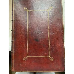 Rare Illustrated Folio From 1671 In Red Morocco By A. Dondé "the Figures And... St. Fr. Of Paule"