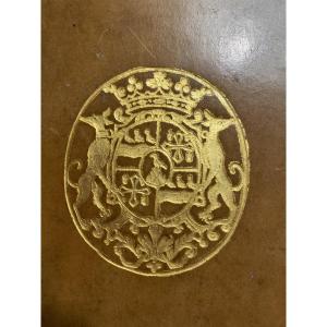 Flat Book With Coat Of Arms: "history Of The Stadtholderate From Its Origin To The Present Day" Raynal