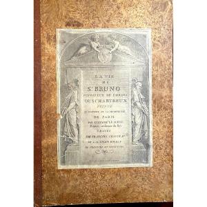  Engraved Artwork After Eustache Le Sueur: "the Life Of St. Bruno" Folio By Chavuau, 18th Century